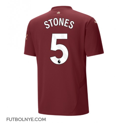 Camiseta Manchester City John Stones #5 Tercera Equipación 2024-25 manga corta